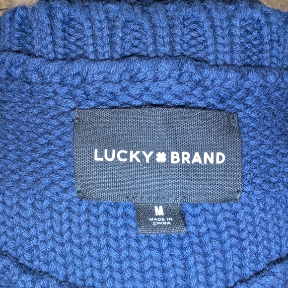 Lucky Brand Sweater Men's Medium NWTS - Picture 5 of 9